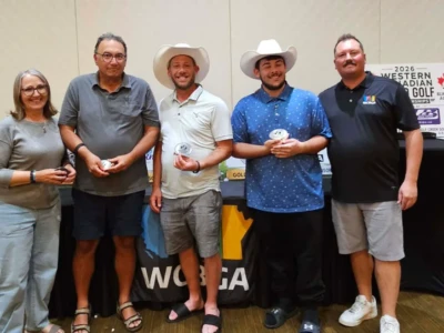 Team Champions Colton Cuvelier, Lyle Cuvelier, Garth & Connie Hiltz Team Champions